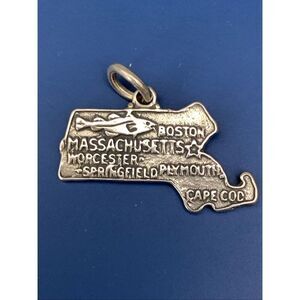 .925 Massachusetts State Sterling Silver Jewelry Charm #travel #Boston